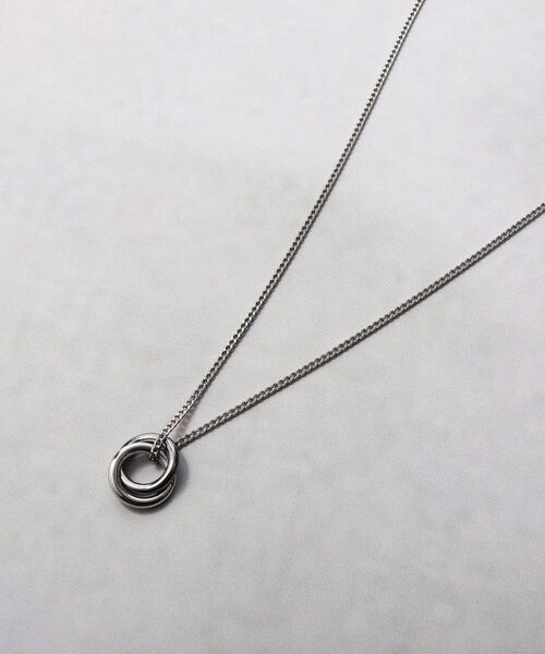 tk. TAKEO KIKUCHI/ティーケー タケオキクチ ダブルリングネックレス ブラック(619) 00