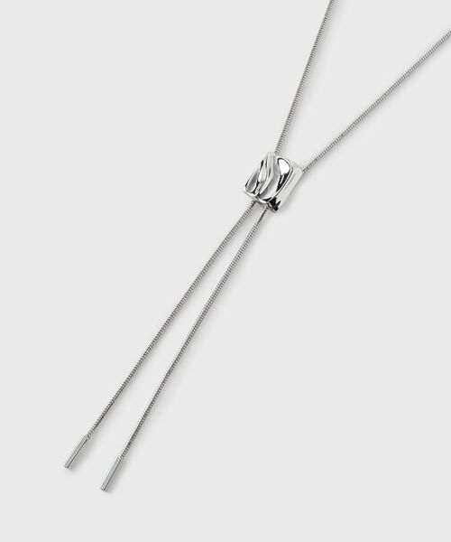 tk. TAKEO KIKUCHI/ティーケー タケオキクチ メタルループタイネックレス シルバー(306) 00