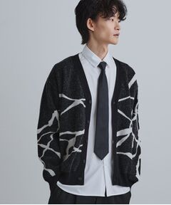 tk.TAKEO KIKUCHI / ティーケー タケオキクチ カーディガン・ボレロ | ラインアートニットカーディガン