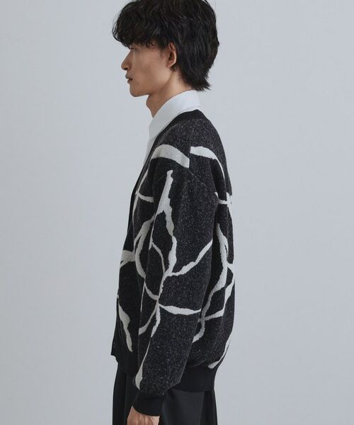 tk.TAKEO KIKUCHI / ティーケー タケオキクチ カーディガン・ボレロ | ラインアートニットカーディガン | 詳細11