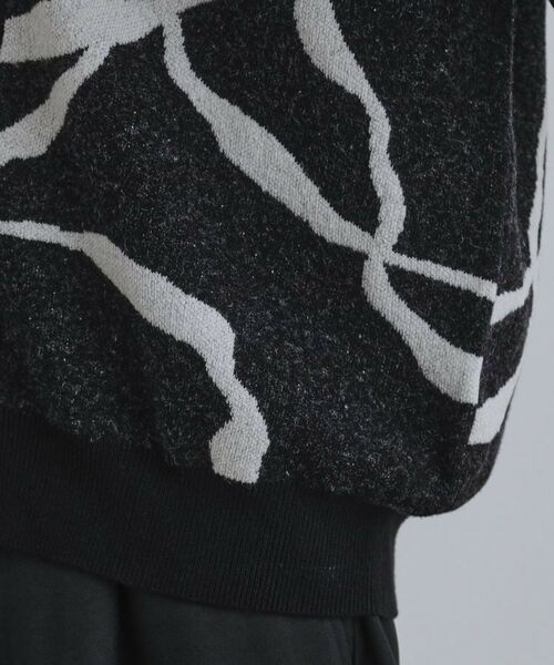 tk.TAKEO KIKUCHI / ティーケー タケオキクチ カーディガン・ボレロ | ラインアートニットカーディガン | 詳細15