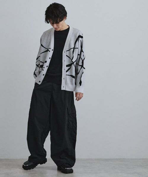 tk.TAKEO KIKUCHI / ティーケー タケオキクチ カーディガン・ボレロ | ラインアートニットカーディガン | 詳細3