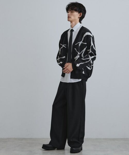 tk.TAKEO KIKUCHI / ティーケー タケオキクチ カーディガン・ボレロ | ラインアートニットカーディガン | 詳細8