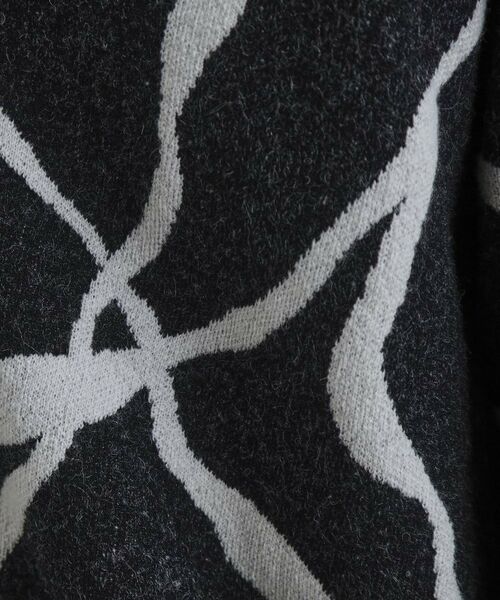 tk.TAKEO KIKUCHI / ティーケー タケオキクチ カーディガン・ボレロ | ラインアートニットカーディガン | 詳細9
