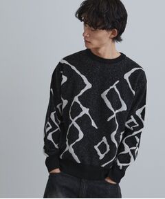 tk.TAKEO KIKUCHI / ティーケー タケオキクチ ニット・セーター | ラインアートニットプルオーバー