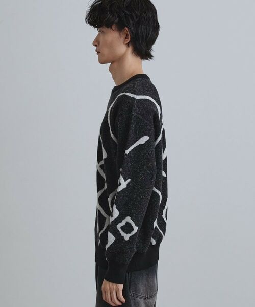 tk.TAKEO KIKUCHI / ティーケー タケオキクチ ニット・セーター | ラインアートニットプルオーバー | 詳細11