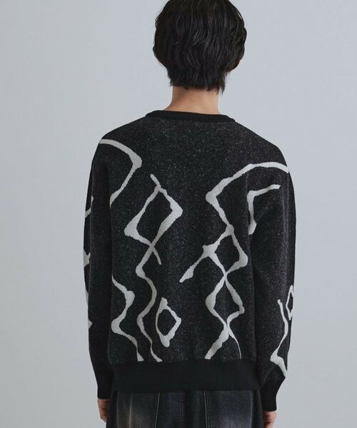 tk.TAKEO KIKUCHI / ティーケー タケオキクチ ニット・セーター | ラインアートニットプルオーバー | 詳細12