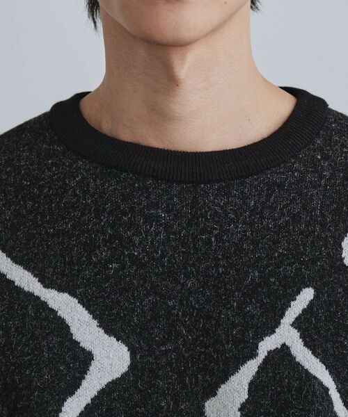 tk.TAKEO KIKUCHI / ティーケー タケオキクチ ニット・セーター | ラインアートニットプルオーバー | 詳細13