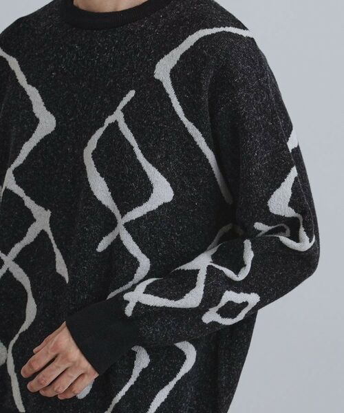 tk.TAKEO KIKUCHI / ティーケー タケオキクチ ニット・セーター | ラインアートニットプルオーバー | 詳細14