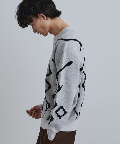 tk.TAKEO KIKUCHI / ティーケー タケオキクチ ニット・セーター | ラインアートニットプルオーバー | 詳細2