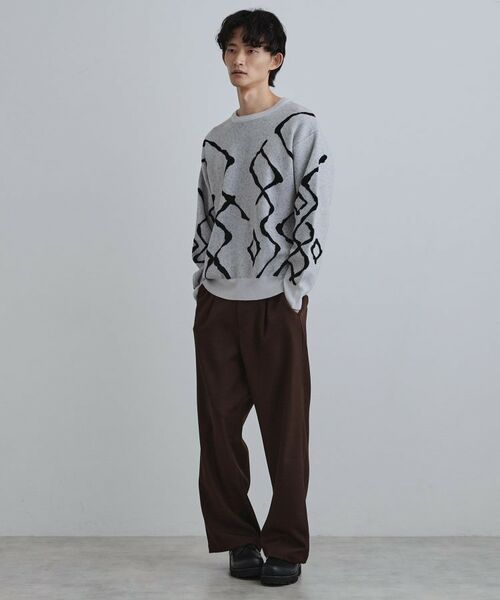 tk.TAKEO KIKUCHI / ティーケー タケオキクチ ニット・セーター | ラインアートニットプルオーバー | 詳細4