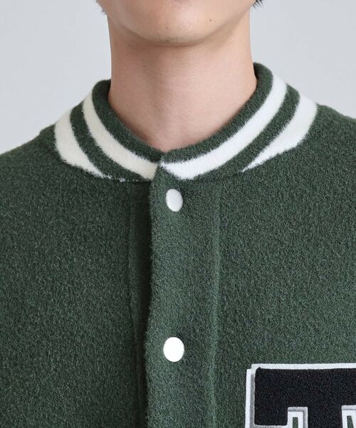 tk.TAKEO KIKUCHI / ティーケー タケオキクチ その他アウター | ダブルジャカードニットスタジャン | 詳細13