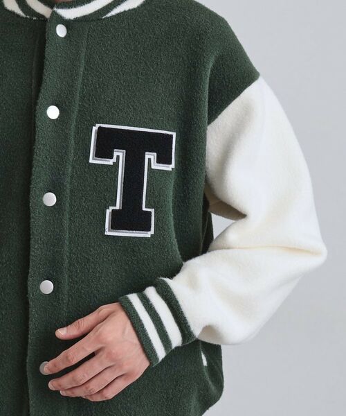 tk.TAKEO KIKUCHI / ティーケー タケオキクチ その他アウター | ダブルジャカードニットスタジャン | 詳細14