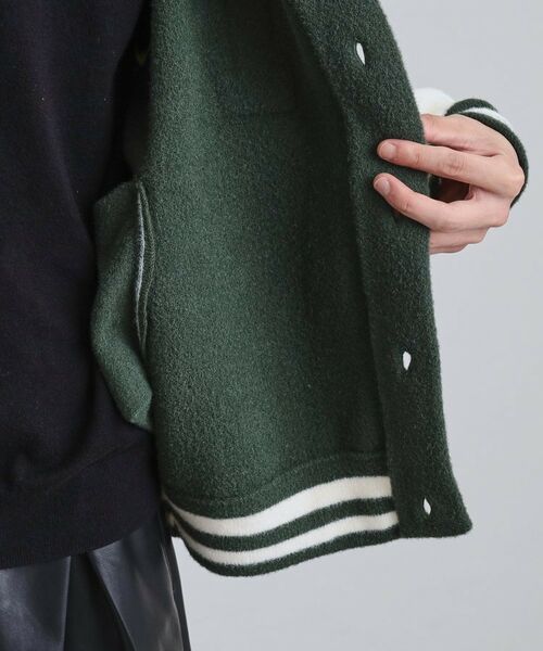 tk.TAKEO KIKUCHI / ティーケー タケオキクチ その他アウター | ダブルジャカードニットスタジャン | 詳細17