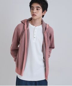 tk.TAKEO KIKUCHI / ティーケー タケオキクチ ニット・セーター | プレーティングブライトモチーフジップパーカー