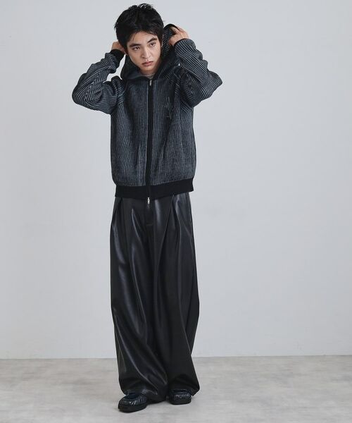 tk.TAKEO KIKUCHI / ティーケー タケオキクチ ニット・セーター | プレーティングブライトモチーフジップパーカー | 詳細12