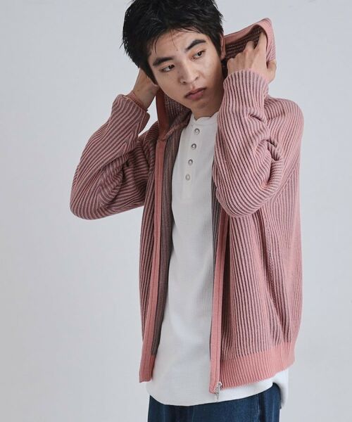 tk.TAKEO KIKUCHI / ティーケー タケオキクチ ニット・セーター | プレーティングブライトモチーフジップパーカー | 詳細17