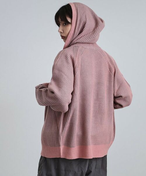 tk.TAKEO KIKUCHI / ティーケー タケオキクチ ニット・セーター | プレーティングブライトモチーフジップパーカー | 詳細21