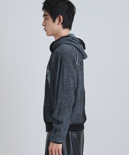 tk.TAKEO KIKUCHI / ティーケー タケオキクチ ニット・セーター | プレーティングブライトモチーフジップパーカー | 詳細25