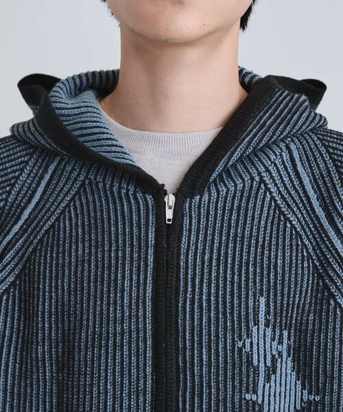 tk.TAKEO KIKUCHI / ティーケー タケオキクチ ニット・セーター | プレーティングブライトモチーフジップパーカー | 詳細27