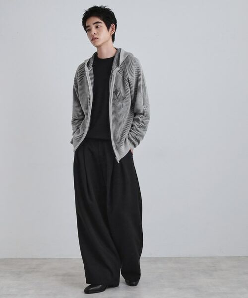 tk.TAKEO KIKUCHI / ティーケー タケオキクチ ニット・セーター | プレーティングブライトモチーフジップパーカー | 詳細4