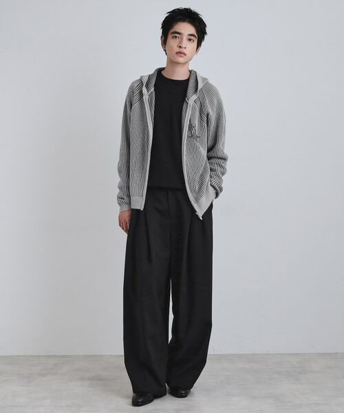 tk.TAKEO KIKUCHI / ティーケー タケオキクチ ニット・セーター | プレーティングブライトモチーフジップパーカー | 詳細5