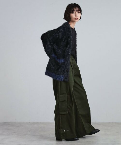 tk.TAKEO KIKUCHI / ティーケー タケオキクチ カーディガン・ボレロ | 【WEB限定】バイカラーフェザーニットカーディガン | 詳細16