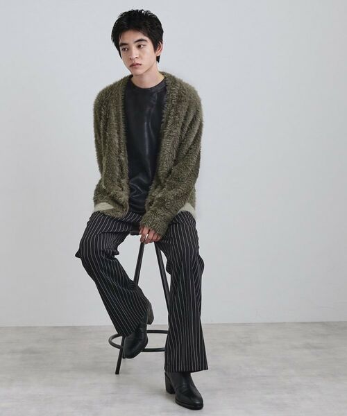 tk.TAKEO KIKUCHI / ティーケー タケオキクチ カーディガン・ボレロ | 【WEB限定】バイカラーフェザーニットカーディガン | 詳細20