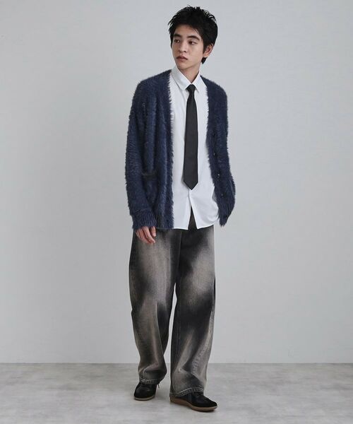 tk.TAKEO KIKUCHI / ティーケー タケオキクチ カーディガン・ボレロ | 【WEB限定】バイカラーフェザーニットカーディガン | 詳細26