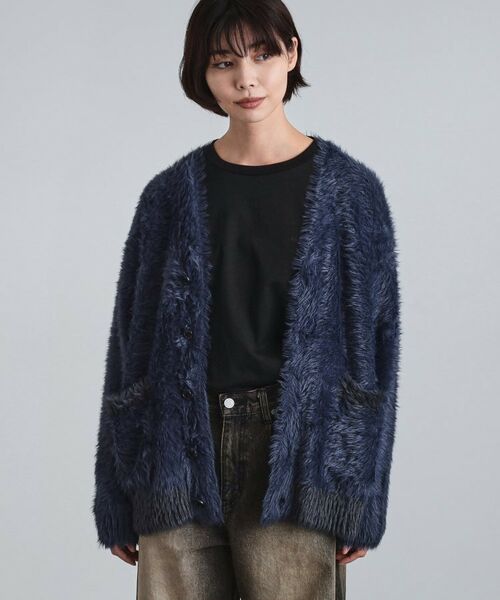 tk.TAKEO KIKUCHI / ティーケー タケオキクチ カーディガン・ボレロ | 【WEB限定】バイカラーフェザーニットカーディガン | 詳細28