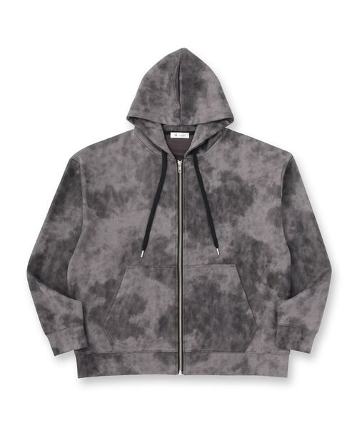 tk.TAKEO KIKUCHI / ティーケー タケオキクチ パーカー | ヴィンテージライクプリント ジップパーカー | 詳細1