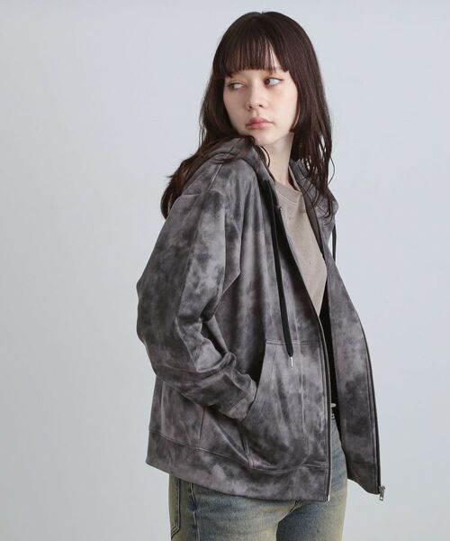 tk.TAKEO KIKUCHI / ティーケー タケオキクチ パーカー | ヴィンテージライクプリント ジップパーカー | 詳細16