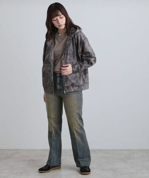 tk.TAKEO KIKUCHI / ティーケー タケオキクチ パーカー | ヴィンテージライクプリント ジップパーカー | 詳細18