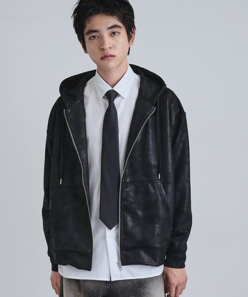 tk.TAKEO KIKUCHI / ティーケー タケオキクチ パーカー | ヴィンテージライクプリント ジップパーカー | 詳細20