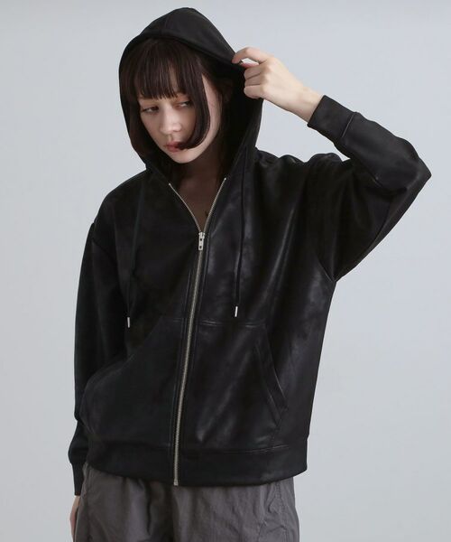 tk.TAKEO KIKUCHI / ティーケー タケオキクチ パーカー | ヴィンテージライクプリント ジップパーカー | 詳細24