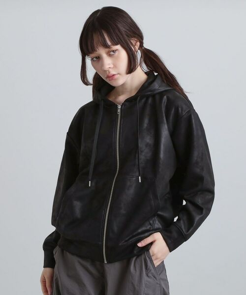 tk.TAKEO KIKUCHI / ティーケー タケオキクチ パーカー | ヴィンテージライクプリント ジップパーカー | 詳細25