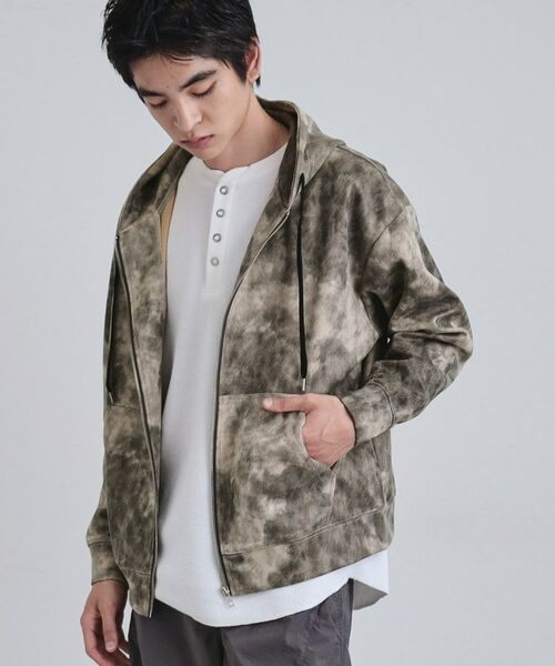 tk.TAKEO KIKUCHI / ティーケー タケオキクチ パーカー | ヴィンテージライクプリント ジップパーカー | 詳細3