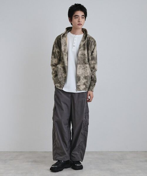 tk.TAKEO KIKUCHI / ティーケー タケオキクチ パーカー | ヴィンテージライクプリント ジップパーカー | 詳細5