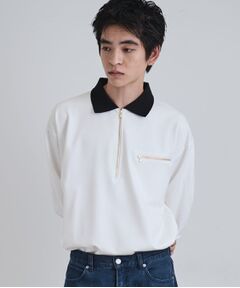 tk.TAKEO KIKUCHI / ティーケー タケオキクチ ポロシャツ | ポロ衿ハーフジップ