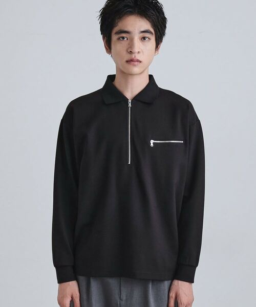 tk.TAKEO KIKUCHI / ティーケー タケオキクチ ポロシャツ | ポロ衿ハーフジップ | 詳細14
