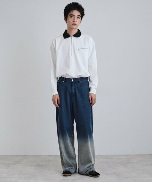 tk.TAKEO KIKUCHI / ティーケー タケオキクチ ポロシャツ | ポロ衿ハーフジップ | 詳細3