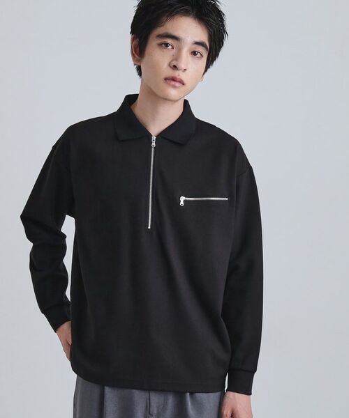 tk.TAKEO KIKUCHI / ティーケー タケオキクチ ポロシャツ | ポロ衿ハーフジップ | 詳細6