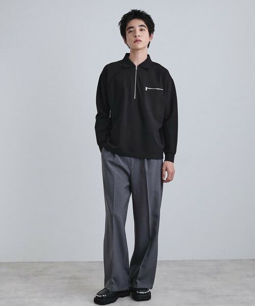 tk.TAKEO KIKUCHI / ティーケー タケオキクチ ポロシャツ | ポロ衿ハーフジップ | 詳細7