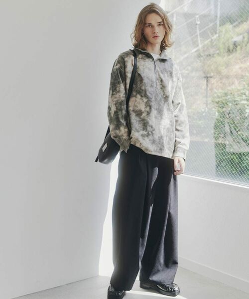 tk.TAKEO KIKUCHI / ティーケー タケオキクチ カットソー | ヴィンテージライクプリント ハーフジッププルオーバー | 詳細11