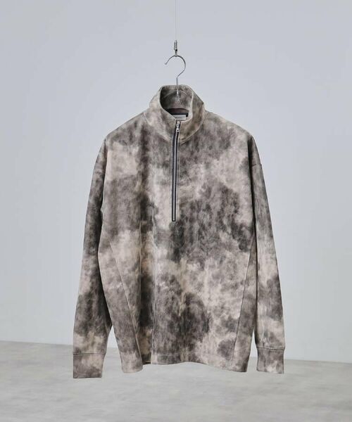 tk.TAKEO KIKUCHI / ティーケー タケオキクチ カットソー | ヴィンテージライクプリント ハーフジッププルオーバー | 詳細13