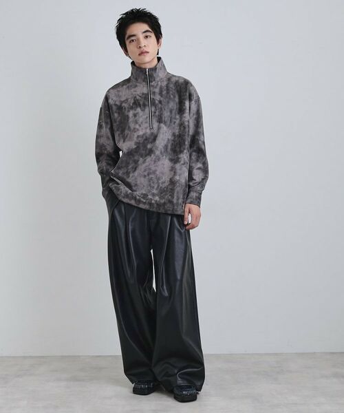 tk.TAKEO KIKUCHI / ティーケー タケオキクチ カットソー | ヴィンテージライクプリント ハーフジッププルオーバー | 詳細17