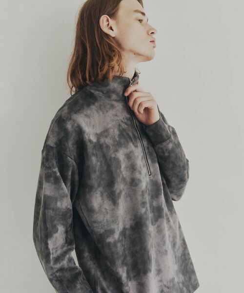 tk.TAKEO KIKUCHI / ティーケー タケオキクチ カットソー | ヴィンテージライクプリント ハーフジッププルオーバー | 詳細21