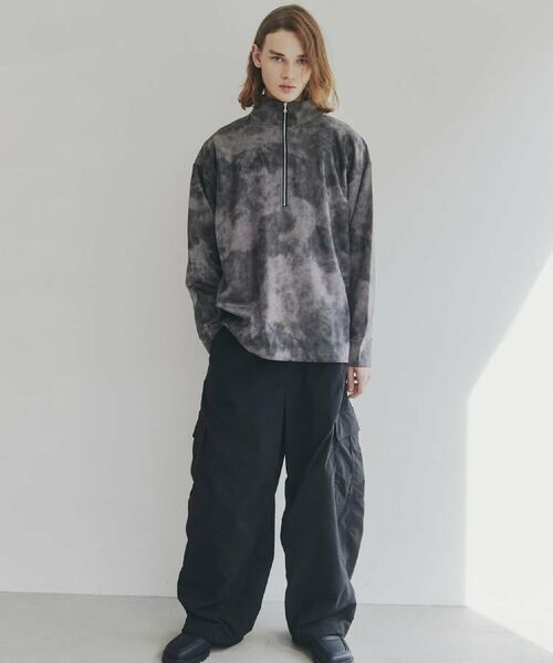 tk.TAKEO KIKUCHI / ティーケー タケオキクチ カットソー | ヴィンテージライクプリント ハーフジッププルオーバー | 詳細22