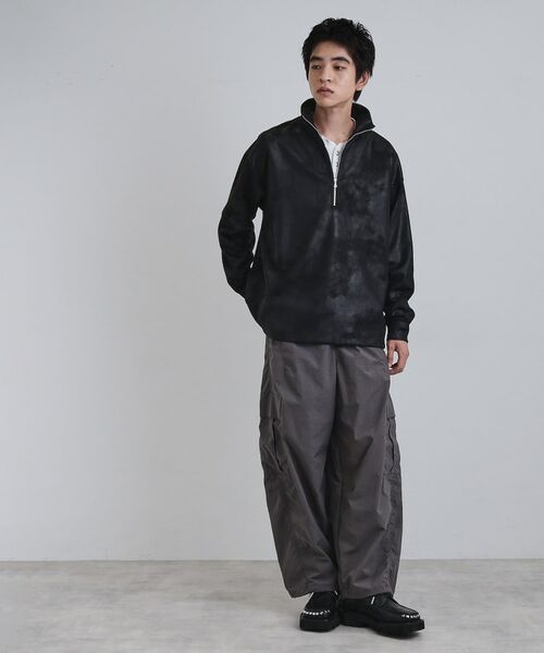 tk.TAKEO KIKUCHI / ティーケー タケオキクチ カットソー | ヴィンテージライクプリント ハーフジッププルオーバー | 詳細29