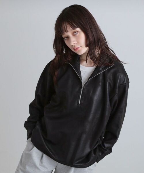 tk.TAKEO KIKUCHI / ティーケー タケオキクチ カットソー | ヴィンテージライクプリント ハーフジッププルオーバー | 詳細30